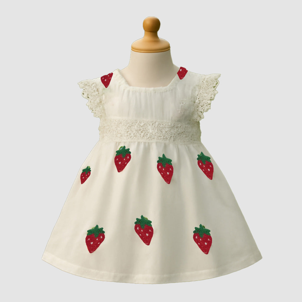 Strawberry Embroidery Dress