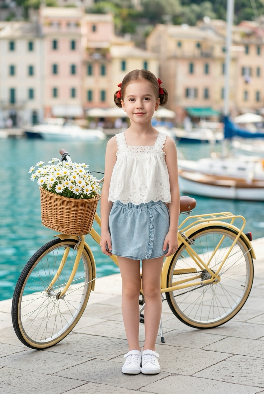White Eyelet Short/Skirt Set
